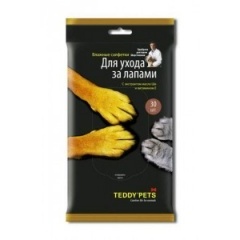 Teddy Pets Влажные салфетки для ухода за лапами, 30 шт. Teddy Pets Влажные салфетки для ухода за лапами, 30 шт.