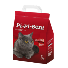 PI-PI-BENT Classic Пи-Пи Бент Комкующийся наполнитель в пакете, 5 кг PI-PI-BENT Classic Пи-Пи Бент Комкующийся наполнитель в пакете, 5 кг
