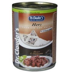 Dr.Clauder's Доктор Клаудерс Консервы для кошек кусочки в соусе с сердцем, 415 г Dr.Clauder's Доктор Клаудерс Консервы для кошек кусочки в соусе с сердцем, 415 г