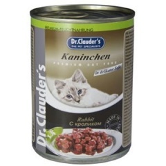 Dr.Clauder's Доктор Клаудерс Консервы для кошек кусочки в соусе с кроликом, 415 г Dr.Clauder's Доктор Клаудерс Консервы для кошек кусочки в соусе с кроликом, 415 г