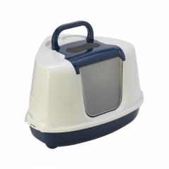 24646/ С 250-331MODERNA Flip Туалет-домик для кошек 55х45х38 см черничный угловой 24646/ С 250-331MODERNA Flip Туалет-домик для кошек 55х45х38 см черничный угловой