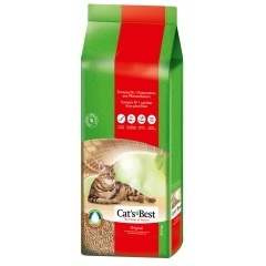 Cat's Best Original/Eko Plus Кэтс Бэст Древесный комкующийся наполнитель 17,2 кг/40 литров Cat's Best Original/Eko Plus Кэтс Бэст Древесный комкующийся наполнитель 17,2 кг/40 литров