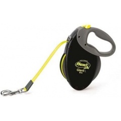 FLEXI GIANT NEON Large Рулетка-ремень для собак 8м/50кг неон FLEXI GIANT NEON Large Рулетка-ремень для собак 8м/50кг неон