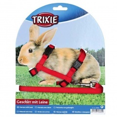 6260 TRIXIE Шлейка с поводком для мелких грызунов 10 мм/1,2 м 6260 TRIXIE Шлейка с поводком для мелких грызунов 10 мм/1,2 м