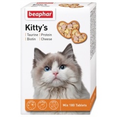 Beaphar Kitty's Mix Комплексное витаминное лакомство для кошек, 180 шт Beaphar Kitty's Mix Комплексное витаминное лакомство для кошек, 180 шт