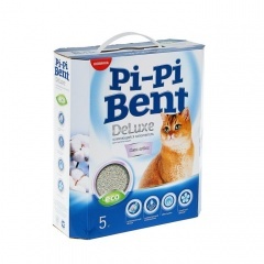 Pi-Pi Bent DeLuxe Clean cotton комкующийся 5 кг Pi-Pi Bent DeLuxe Clean cotton комкующийся 5 кг