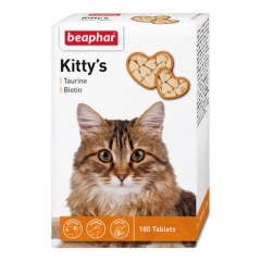Beaphar Kitty's + Taurine-Biotine Витаминное лакомство для кошек с таурином и биотином, 180 шт Beaphar Kitty's + Taurine-Biotine Витаминное лакомство для кошек с таурином и биотином, 180 шт