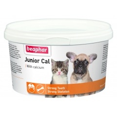 Beaphar JUNIOR CAL Минеральная добавка для щенков и котят 200 гр Beaphar JUNIOR CAL Минеральная добавка для щенков и котят 200 гр