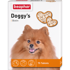 Beaphar Doggy's + Biotine Витаминное лакомство для собак с биотином 75 таб. Beaphar Doggy's + Biotine Витаминное лакомство для собак с биотином 75 таб.