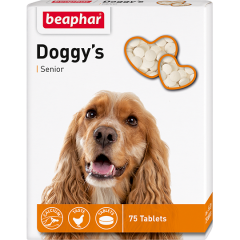 Beaphar Doggy’s Senior Кормовая добавка для собак старше 7 лет, 75 таб. Beaphar Doggy’s Senior Кормовая добавка для собак старше 7 лет, 75 таб.