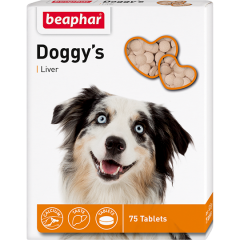 Beaphar Doggy’s Витаминное лакомство для собак с ливером 75 таб. Beaphar Doggy’s Витаминное лакомство для собак с ливером 75 таб.