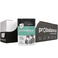 Probalance Kitten 1'st Diet Консервированный корм для котят с кроликом в желе 85 гр, уп. 28 шт Probalance Kitten 1'st Diet Консервированный корм для котят с кроликом в желе 85 гр, уп. 28 шт