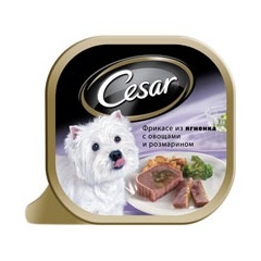 Корм "Cesar" для взрослых собак мелких пород, фрикасе из ягненка с овощами и розмарином, 100 гр Корм "Cesar" для взрослых собак мелких пород, фрикасе из ягненка с овощами и розмарином, 100 гр