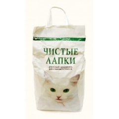 Чистые лапки древесный, 37 л, КРАФТ-ПАКЕТ Чистые лапки древесный, 37 л, КРАФТ-ПАКЕТ
