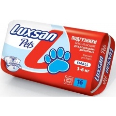 Luxsan Подгузники для животных 3-6 кг Small - 16 шт Luxsan Подгузники для животных 3-6 кг Small - 16 шт