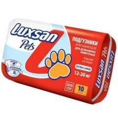 Luxsan Подгузники для животных 12-20 кг X-Large- 10 шт Luxsan Подгузники для животных 12-20 кг X-Large- 10 шт