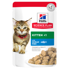 HILL'S Хиллс Паучи для котят с океанической рыбой 85 гр HILL'S Хиллс Паучи для котят с океанической рыбой 85 гр