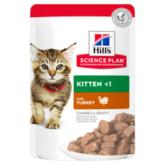 HILL'S Хиллс Паучи для котят с индейкой 85 гр HILL'S Хиллс Паучи для котят с индейкой 85 гр