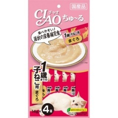 INABA ЧАО ЧУРУ пюре для котят, тунец 4 шт *14 гр INABA ЧАО ЧУРУ пюре для котят, тунец 4 шт *14 гр