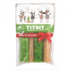 TiTBiT новогодняя коллекция Палочки мармеладные для собак Green snack, 100 гр TiTBiT новогодняя коллекция Палочки мармеладные для собак Green snack, 100 гр