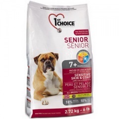 1ST CHOICE Senior Фест Чойс для пожилых собак с чувствительной кожей и для шерсти ягненком, рыбой и рисом 2,72 кг 1ST CHOICE Senior Фест Чойс для пожилых собак с чувствительной кожей и для шерсти ягненком, рыбой и рисом 2,72 кг