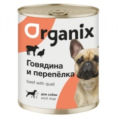 ORGANIX Органикс Консервы для собак c говядиной и перепелкой ORGANIX Органикс Консервы для собак c говядиной и перепелкой