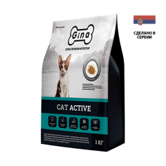 Gina Cat Active - Джина корм для корм для взрослых выставочных и активных кошек (Сербия) 18кг Gina Cat Active - Джина корм для корм для взрослых выставочных и активных кошек (Сербия) 18кг