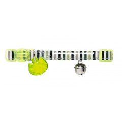 Hunter ошейник для кошек Glossy Stripes, лайм Hunter ошейник для кошек Glossy Stripes, лайм