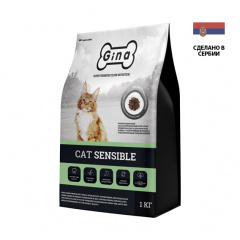 Gina Cat Sensible для взрослых кошек с разборчивым вкусом и с чувствительным пищеварением, 18 кг Gina Cat Sensible для взрослых кошек с разборчивым вкусом и с чувствительным пищеварением, 18 кг