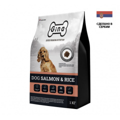 Gina Dog Salmon & Rice для взрослых собак с лососем и рисом, 18 кг (Сербия) Gina Dog Salmon & Rice для взрослых собак с лососем и рисом, 18 кг (Сербия)