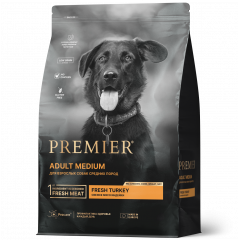 PREMIER Adult Medium Turkey - Премьер корм взрослых собак средних пород с нормальной активностью, чувствительным пищеварением или склонных к аллергии с индейкой PREMIER Adult Medium Turkey - Премьер корм взрослых собак средних пород с нормальной активностью, чувствительным пищеварением или склонных к аллергии с индейкой