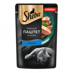 Sheba - Шеба паучи для кошек "Нежный паштет в желе, с лососем" Sheba - Шеба паучи для кошек "Нежный паштет в желе, с лососем"