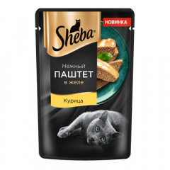 Sheba - Шеба паучи для кошек "Нежный паштет в желе, с курицей" Sheba - Шеба паучи для кошек "Нежный паштет в желе, с курицей"