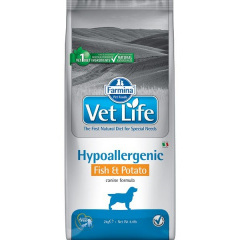 FARMINA Vet Life Dog Hypoallergenic Fish&Potato Диета для собак с аллергией рыба с картофелем 12 кг FARMINA Vet Life Dog Hypoallergenic Fish&Potato Диета для собак с аллергией рыба с картофелем 12 кг