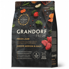 GRANDORF FRESH Грандорф Фрэш для юниоров средних и крупных пород свежее мясо ягненка с бататом GRANDORF FRESH Грандорф Фрэш для юниоров средних и крупных пород свежее мясо ягненка с бататом