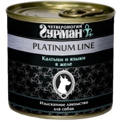Четвероногий Гурман консервы для собак PLATINUM LINE Калтыки и языки в желе, 240 гр Четвероногий Гурман консервы для собак PLATINUM LINE Калтыки и языки в желе, 240 гр