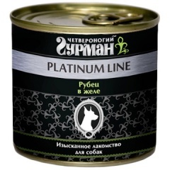 Четвероногий Гурман консервы для собак PLATINUM LINE Рубец говяжий в желе, 240 гр Четвероногий Гурман консервы для собак PLATINUM LINE Рубец говяжий в желе, 240 гр