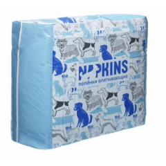 NAPKINS Напкинс гелевые пелёнки для собак 60х60, 30 шт NAPKINS Напкинс гелевые пелёнки для собак 60х60, 30 шт