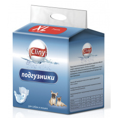 Cliny Клини Подгузники для собак 15-30 кг размер XL (7шт) Cliny Клини Подгузники для собак 15-30 кг размер XL (7шт)