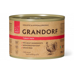 GRANDORF Консервы для собак паштет из индейки 200 гр GRANDORF Консервы для собак паштет из индейки 200 гр