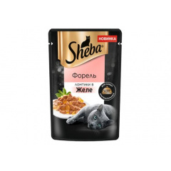 Sheba - Шеба паучи для кошек ломтики в желе форель75 гр Sheba - Шеба паучи для кошек ломтики в желе форель75 гр