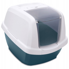 IMAC био-туалет для кошек MADDY 62х47,5х47,5h см белый/синий IMAC био-туалет для кошек MADDY 62х47,5х47,5h см белый/синий