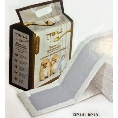 DP14 Triol Подстилки впитывающие с угольным фильтром и липкими фиксаторами 60*90см -12шт DP14 Triol Подстилки впитывающие с угольным фильтром и липкими фиксаторами 60*90см -12шт