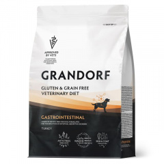 Grandorf VET Gastrointestinal Полнорационный диетический сухой корм для собак, применяемый при острых расстройствах пищеварения и для снижения нарушений всасывания в кишечнике. Grandorf VET Gastrointestinal Полнорационный диетический сухой корм для собак, применяемый при острых расстройствах пищеварения и для снижения нарушений всасывания в кишечнике.