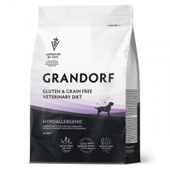 Grandorf VET Hypoallergenic Полнорационный диетический корм для собак, применяемый при пищевой аллергии или пищевой непереносимости. Grandorf VET Hypoallergenic Полнорационный диетический корм для собак, применяемый при пищевой аллергии или пищевой непереносимости.