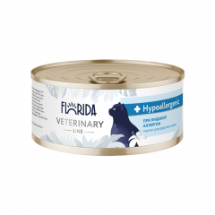 Florida vet Hypoallergenic ветеринарный влажный диетический корм для взрослых кошек при пищевой аллергии консервы 100 гр Florida vet Hypoallergenic ветеринарный влажный диетический корм для взрослых кошек при пищевой аллергии консервы 100 гр