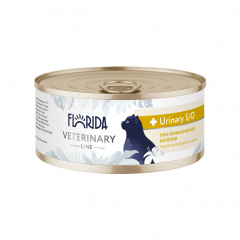 Florida vet Urinary S/O ветеринарный влажный диетический корм для взрослых кошек при мочекаменной болезни консервы 100 гр Florida vet Urinary S/O ветеринарный влажный диетический корм для взрослых кошек при мочекаменной болезни консервы 100 гр