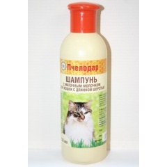 ПЧЕЛОДАР Шампунь для кошек длинношерстных гигиенический с маточным молочком 250 мл ПЧЕЛОДАР Шампунь для кошек длинношерстных гигиенический с маточным молочком 250 мл