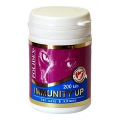 POLIDEX Immunity Up Иммунити Ап Витамины для кошек для повышения иммунитета 200 шт POLIDEX Immunity Up Иммунити Ап Витамины для кошек для повышения иммунитета 200 шт