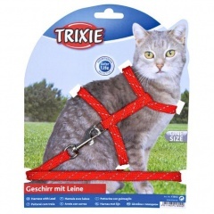 4183 TRIXIE Шлейка для кошек с отражателем 30 см/10 мм 4183 TRIXIE Шлейка для кошек с отражателем 30 см/10 мм